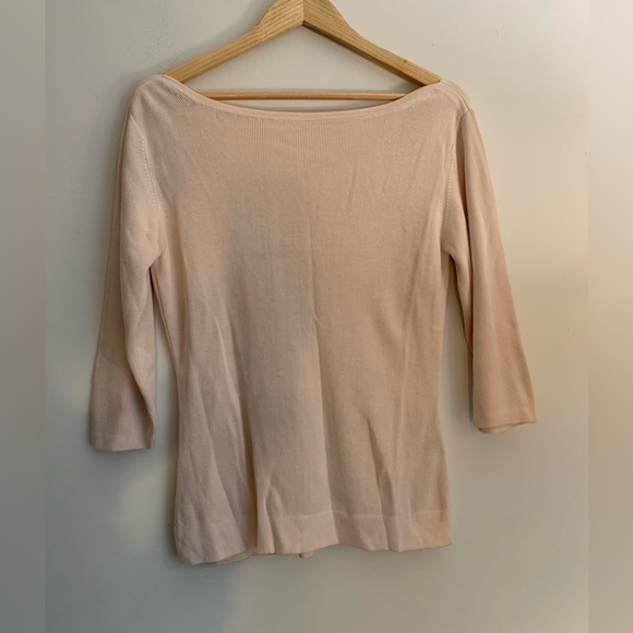 Rina Rossi Off-the-Shoulder Cream Sweater - Picture 7 of 8